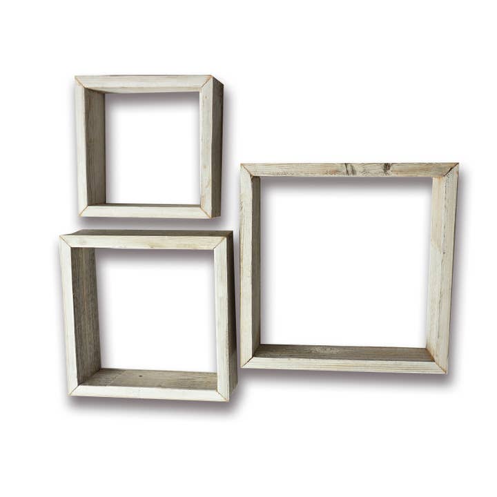 Rockin'Wood - Vendita all'ingrosso Mensole da parete - Cornici Shadow Box in legno riciclato - Rustic Farmhouse7