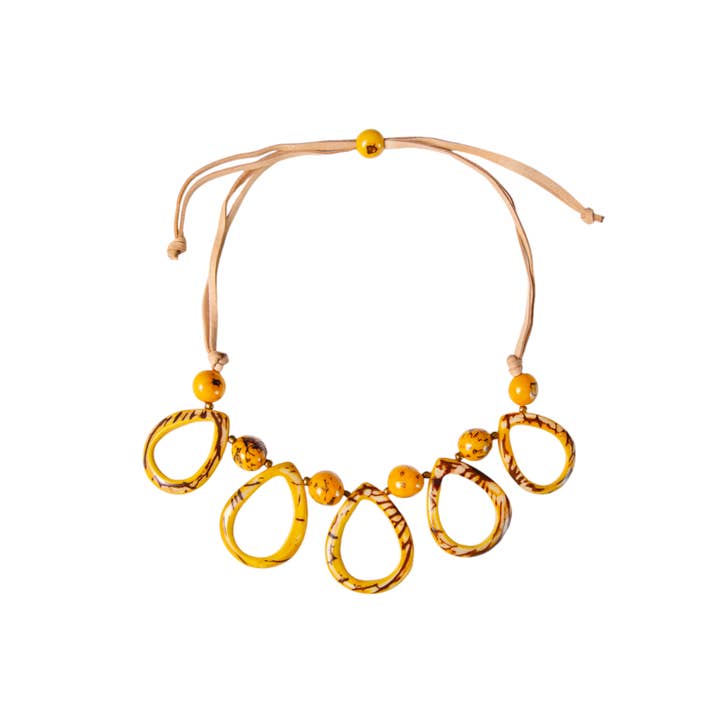 Organic Tagua Jewelry - Wholesale Bib Necklace - Collins Necklace