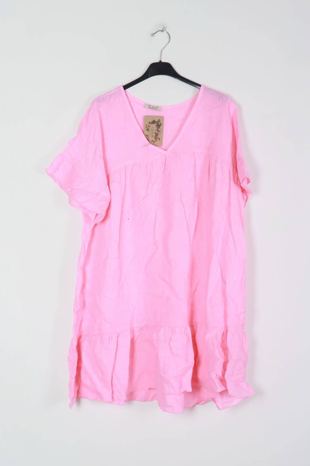 LÉA & LUC - Wholesale Dress - Women's - Short dress in 100% linen REF.1885/125