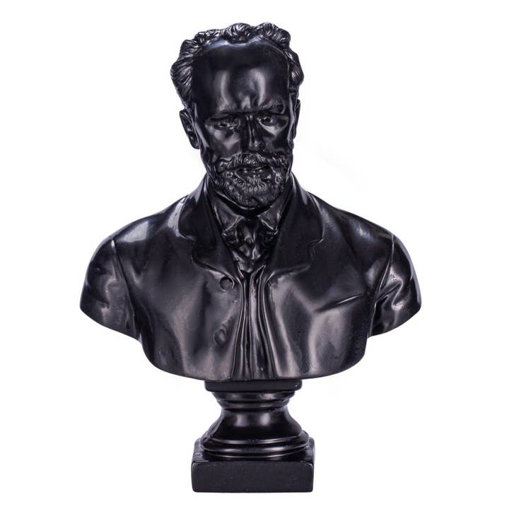 Russian Composer Tchaikovsky Stone Bust Statue 7.8'' 19.5 cm for wholesale by danila-souvenirs