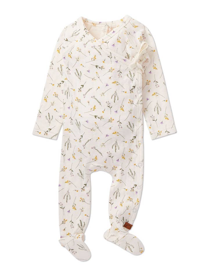 Vinter Hvid Pretty Petals Pointele 4 Stk Footie Sæt for engroshandel på Faire1