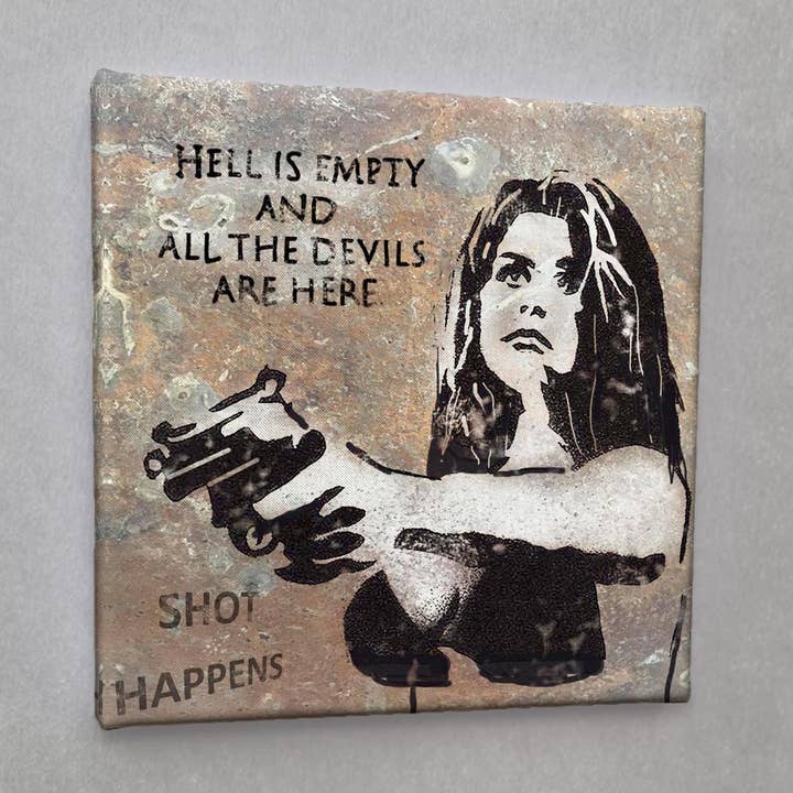 Lienzo impreso en lienzo Street Art #01257 Hell is empty para venta al por mayor de Eicie
