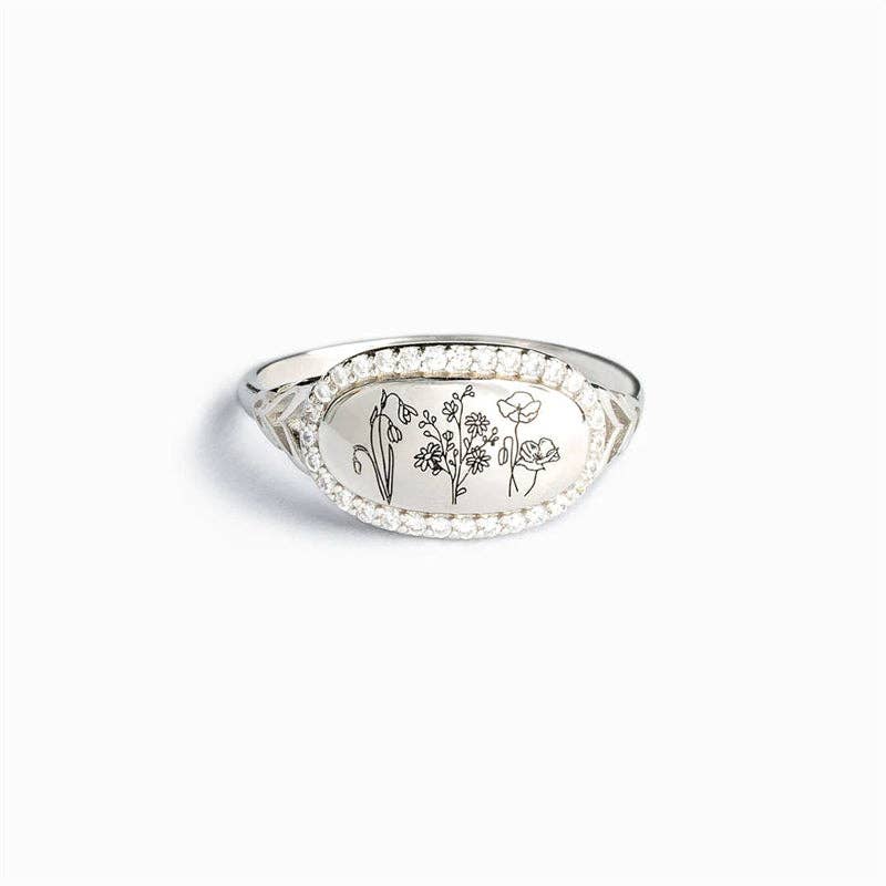 Perimade & Co. LLC - Wholesale Cocktail/Statement Ring - Vintage Halo Flower Statement Ring in 925 Sterling Silver5