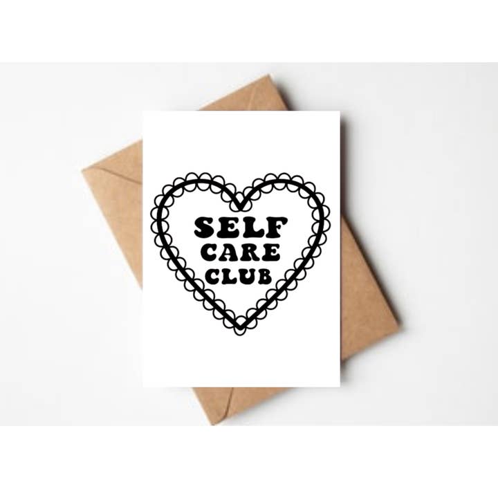 Self Care Club Card for wholesale by JaKarr Creates