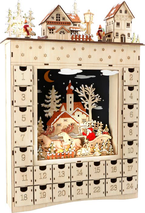 small foot - Wholesale Advent Calendar - Winter Dream Wooden Advent Calendar0