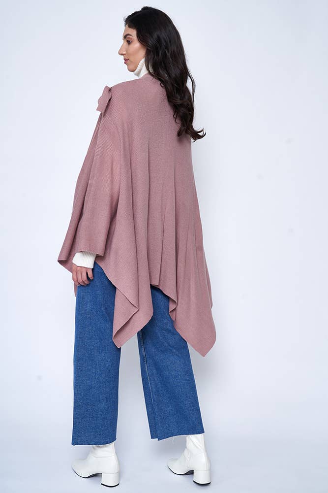 Hana - Venta al por mayor Poncho - Mujer - Ruana sólida con correa para el hombro38