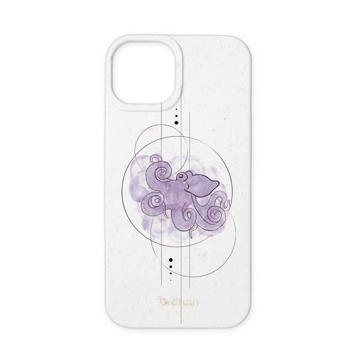 Redhan - Wholesale Phone Case - Women's - Biodegradable and Eco-friendly Phone Case in white - Octopus1