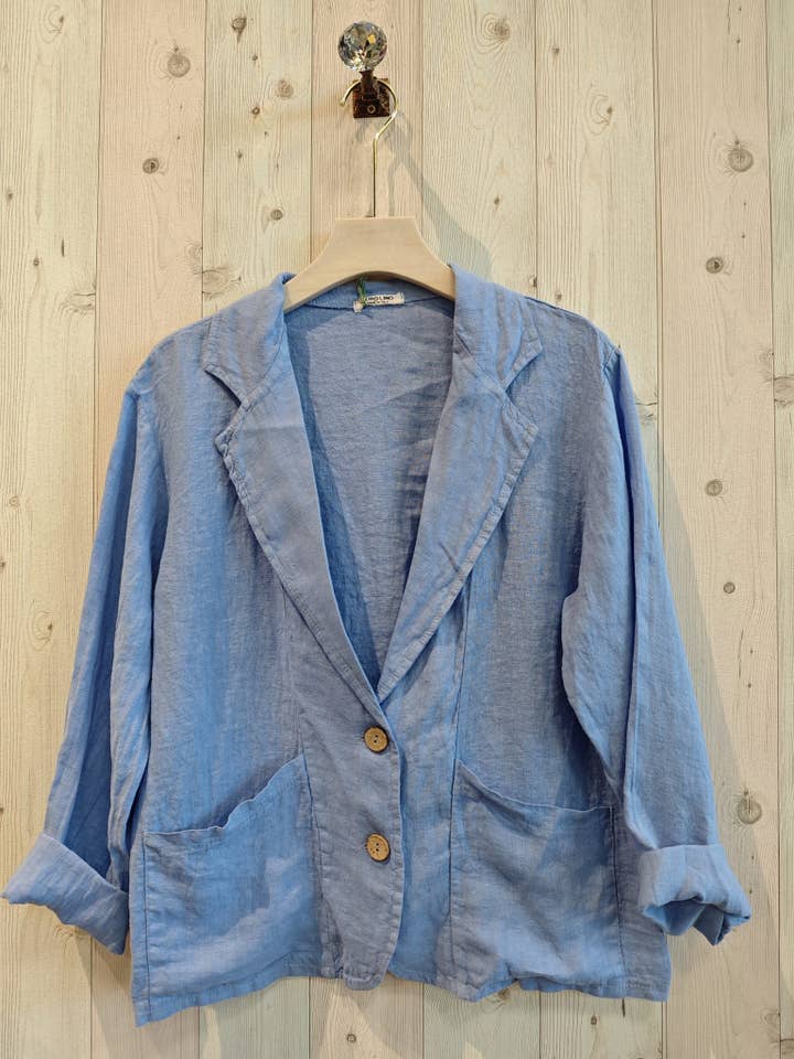 Linen & More - Wholesale Blazer - Women's - REF 17762 BLAZER TWO POCKETS 100% LINEN4