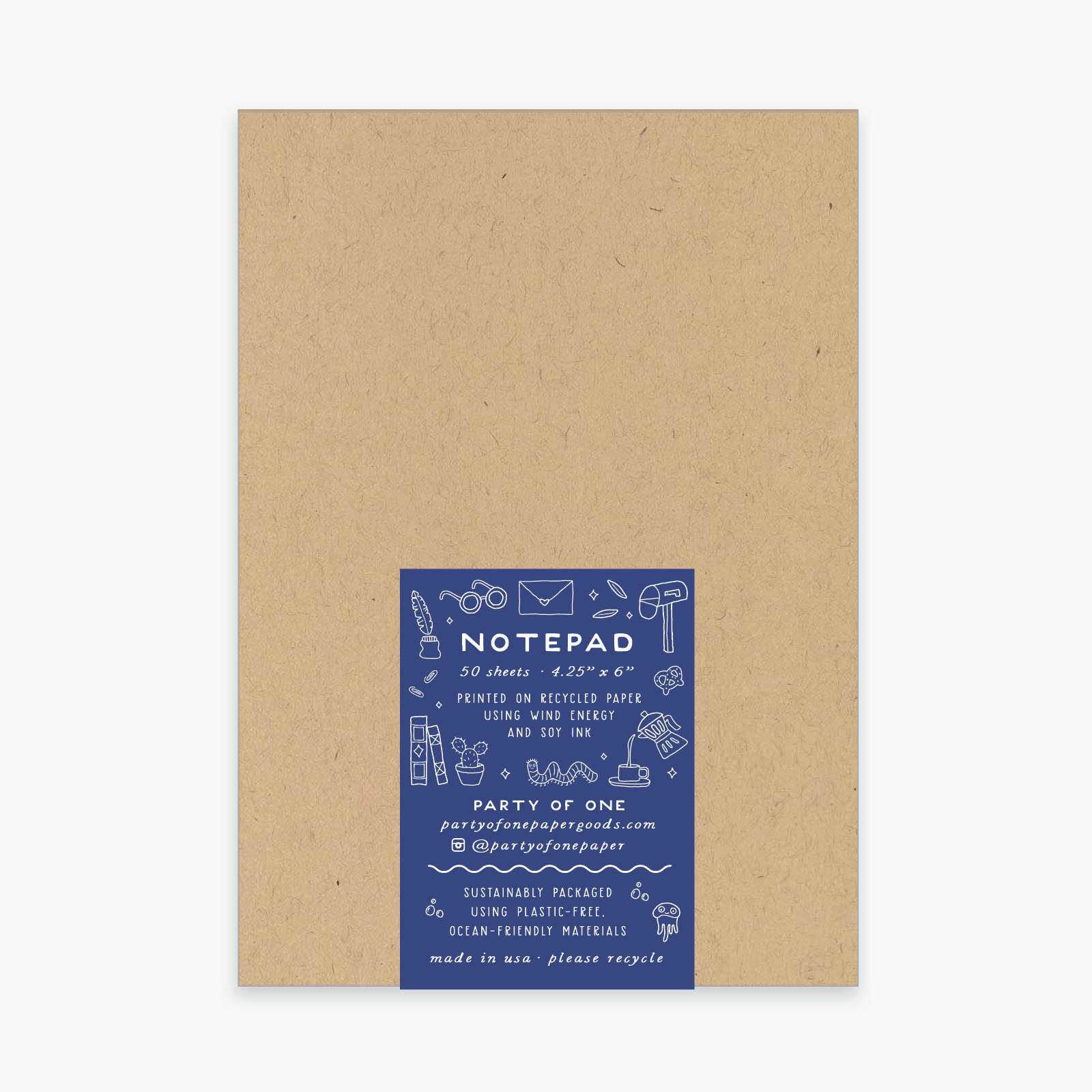 Party of One - Wholesale Notepad - Garbage Raccoons Notepad1