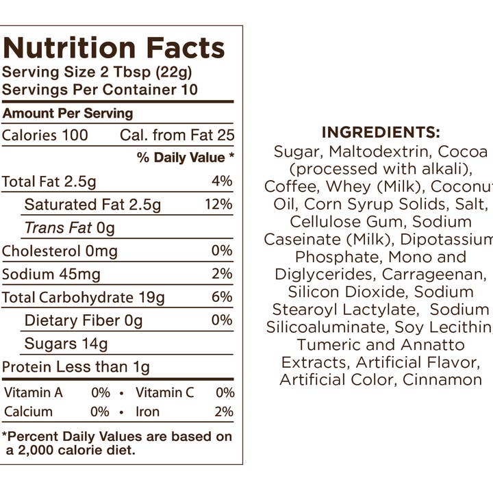 Fireside Coffee Co. - Wholesale Instant Coffee/Espresso - Cinnamon Chocolate Cafe Mocha 8oz Can6