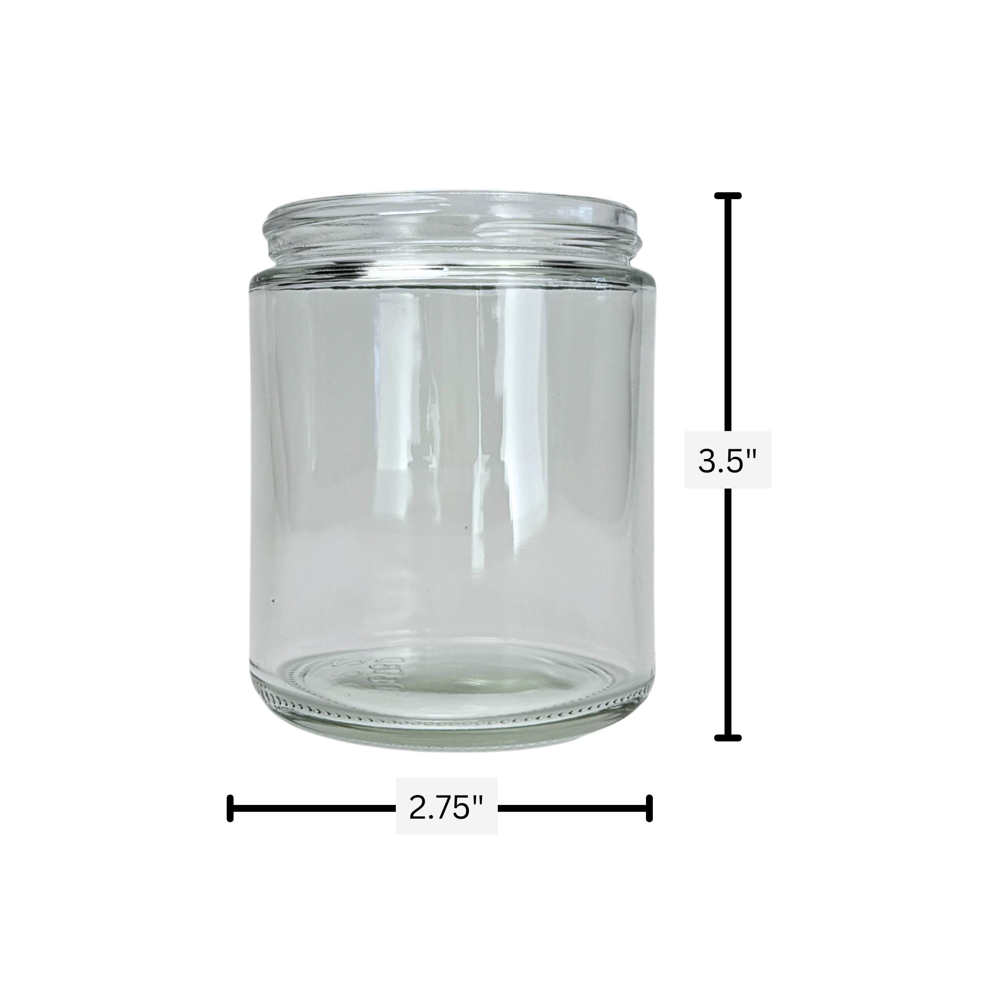 The Bottle Shoppe - Wholesale Jar - 8oz Clear Glass Straight Sided Jar with Gold Lid4