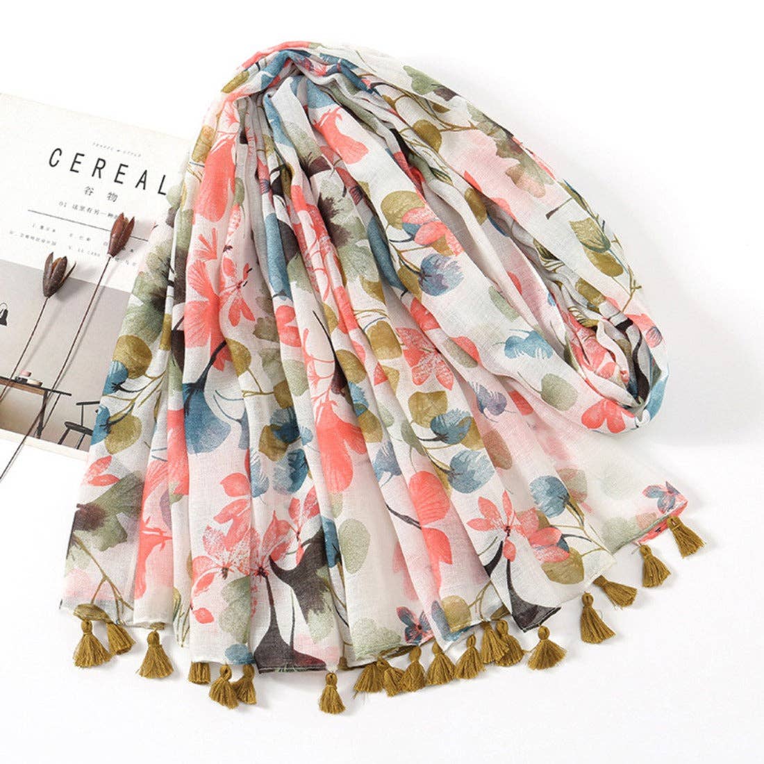 Funkyrel® Atzbranding Limited - Wholesale Sjaal - Dames - Scarvii - Japanse artistieke stijl sjaal2