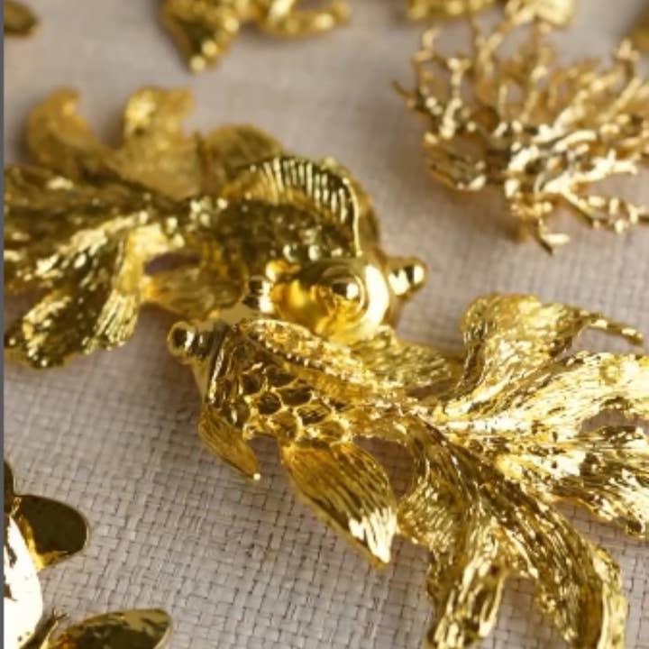 Garland Bags - Vendita all'ingrosso Fibbia per cintura - Donna - Fibbia intercambiabile per cintura con pesce koi e finitura dorata1