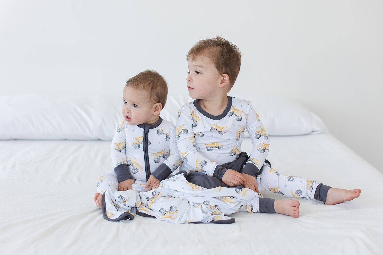 Blush Lotus - Wholesale Jumpsuit - Baby - Dump Trucks - Zippy4