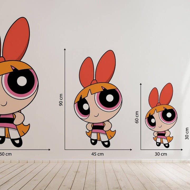 Power Girls BLOSSOM Nursery Wall Stickers Decal Art Vinyl for wholesale by Wonderwallsboutique