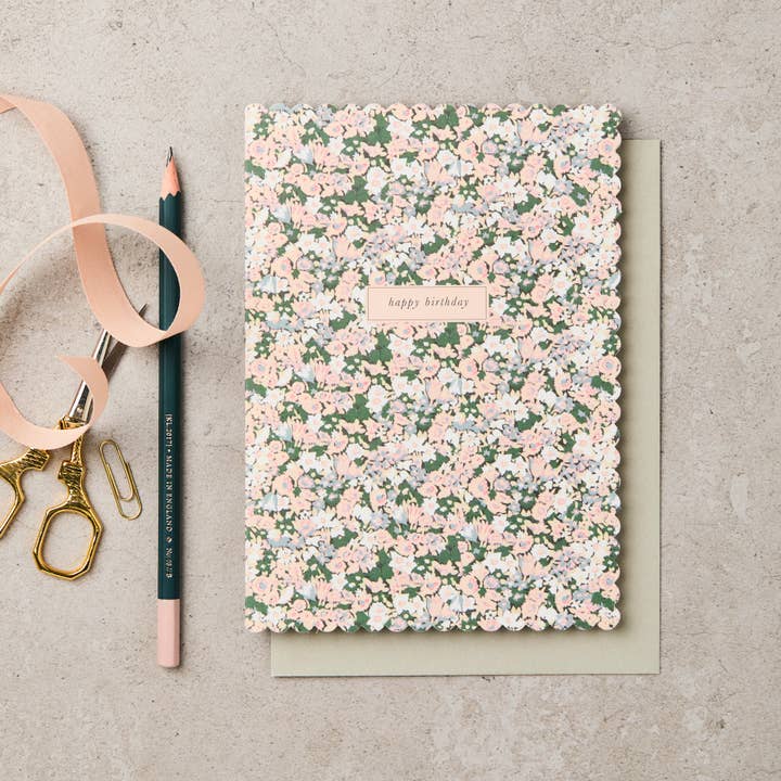 Katie Leamon - Wholesale Birthday card - L&L Patricia Grn Happy Birthday Card