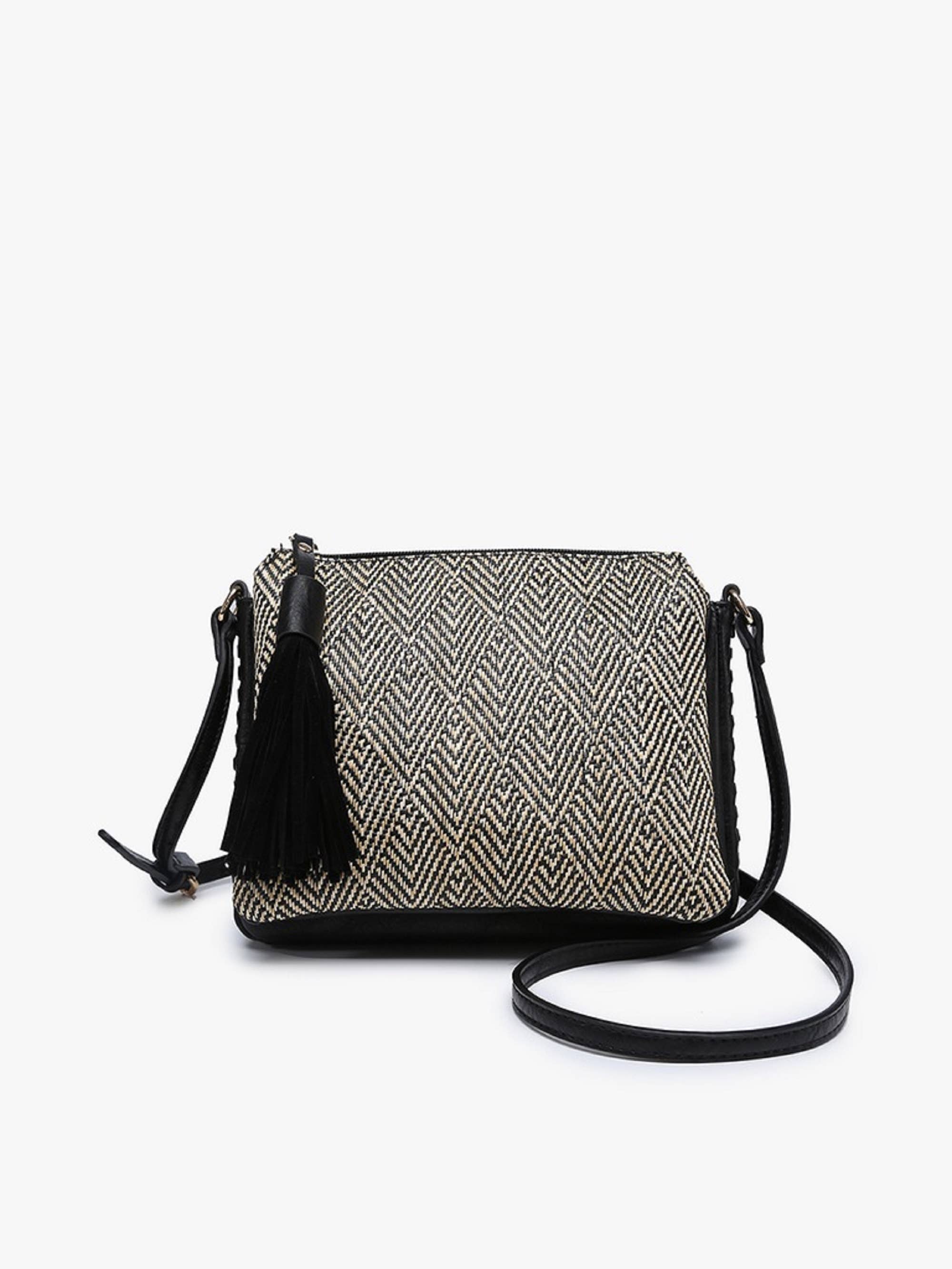 MiMi Wholesale - Vente Sac à bandoulière – femme - Sac à bandoulière à trois compartiments M1918 avec pompon14