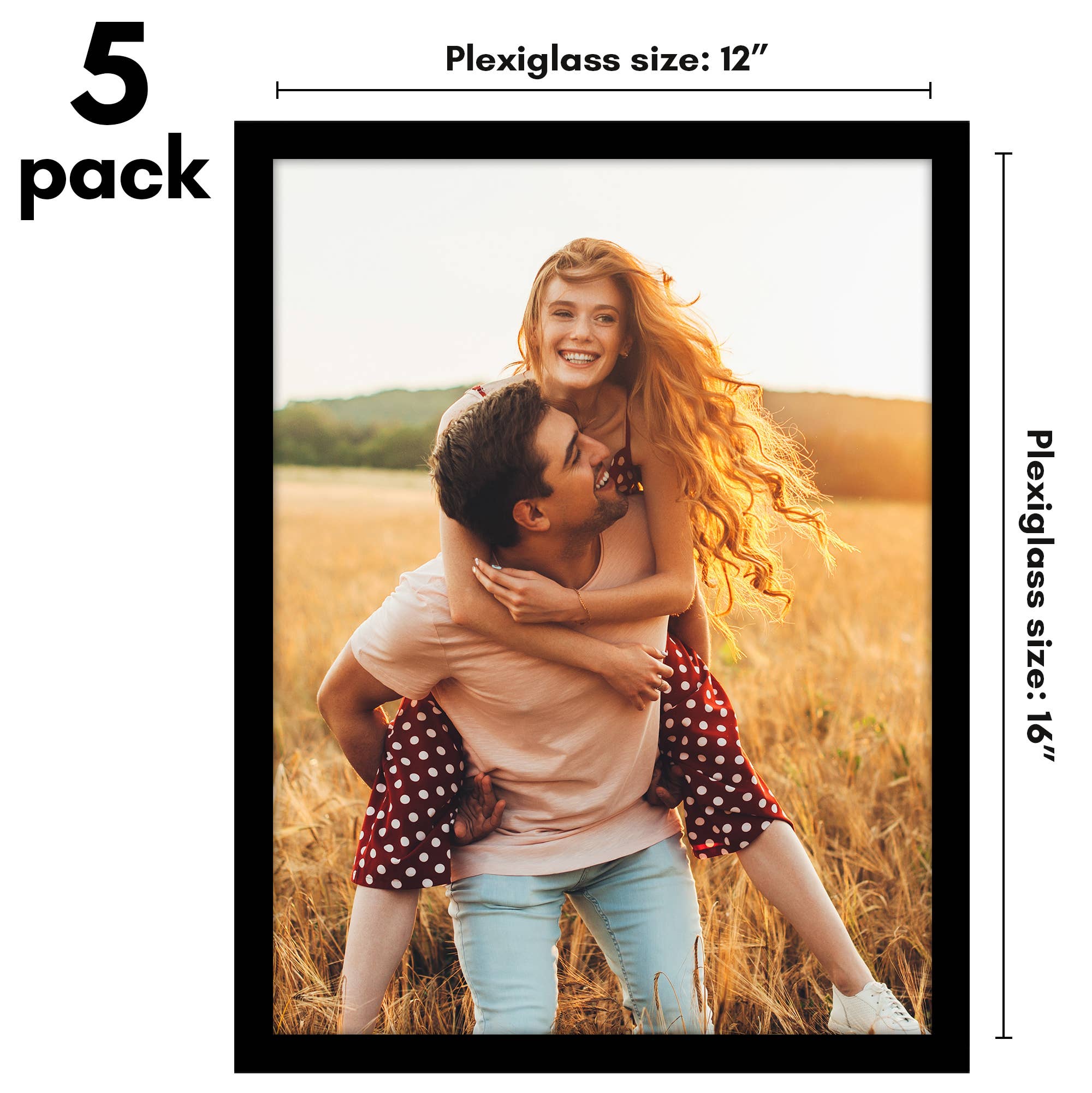 Americanflat - Wholesale Picture Frame - Americanflat 5 Pack Picture Frames Plexiglass Cover21