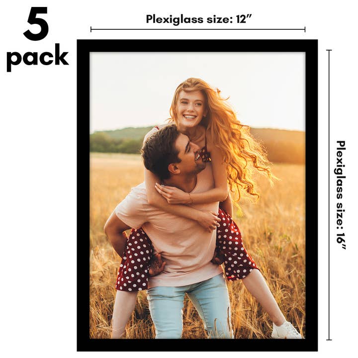 Americanflat - Wholesale Picture Frame - Americanflat 5 Pack Picture Frames Plexiglass Cover21