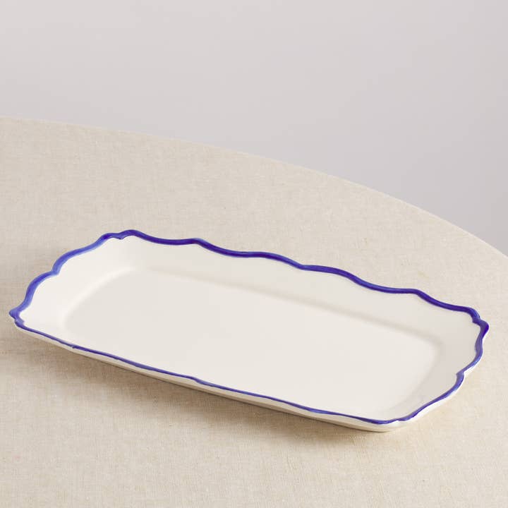 Maison Madison Home - Wholesale Platter - Jane Rect. Hand-Painted Tray 16'' x 8,9''1