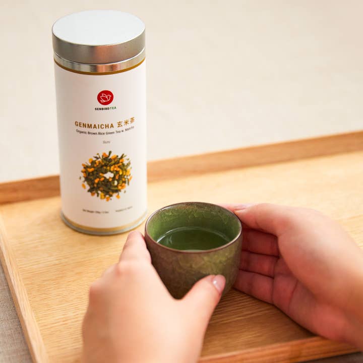 Senbird Tea - Vendita all'ingrosso Tè sfusi - Genmai Matcha Suzu - Tè Verde Giapponese con Riso Integrale | 100g2