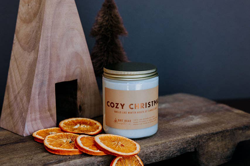 Dirt Road Candle Co - Vente Bougie en bocal - Bougie de Noël confortable1