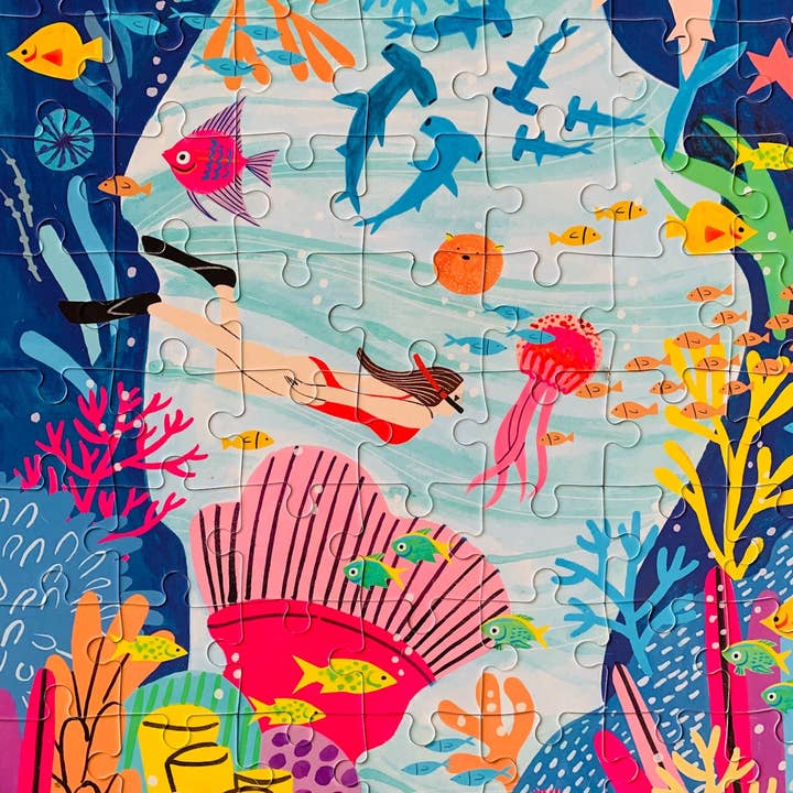 Surf Shack Puzzles - Wholesale Puzzle - Kids - Diver - kids 70 piece puzzle1