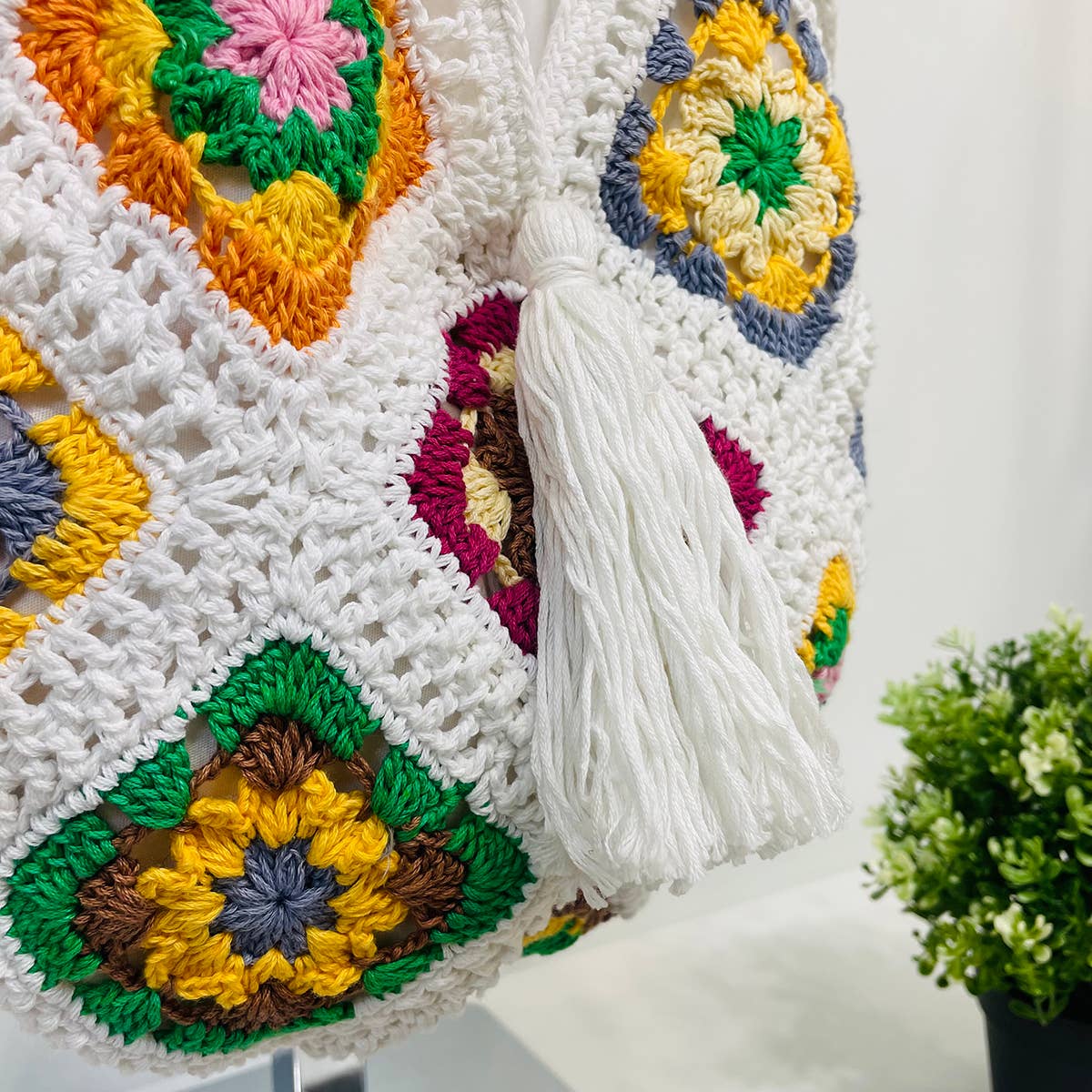 Anju Jewelry - Venta al por mayor Bolso con correa - Mujer - Bolsos de hombro de ganchillo de algodón Laya9