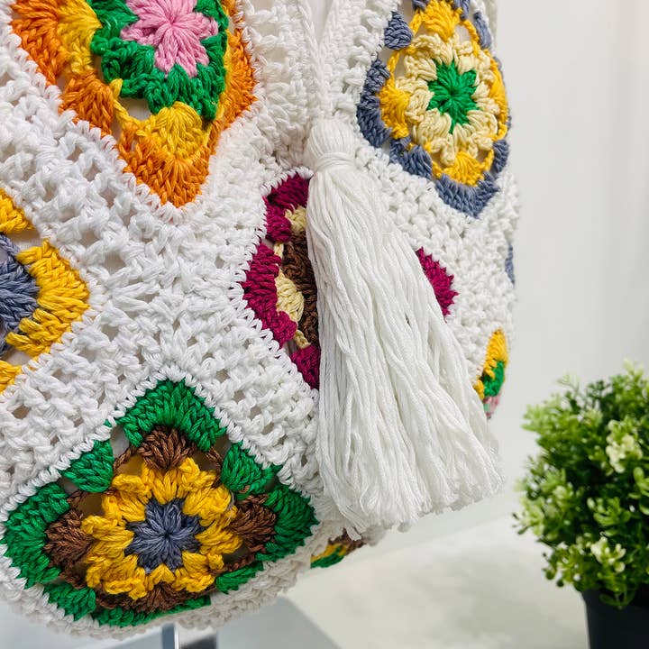 Anju Jewelry - Venta al por mayor Bolso con correa - Mujer - Bolsos de hombro de ganchillo de algodón Laya9