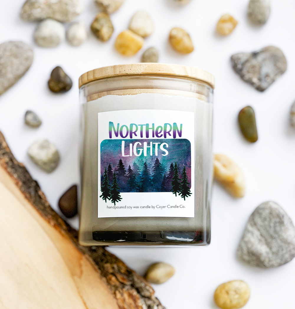 Coyer Candle Co. - Wholesale Pot/gevulde kaars - Kaarsenpotten van 11 oz - Noorderlicht1