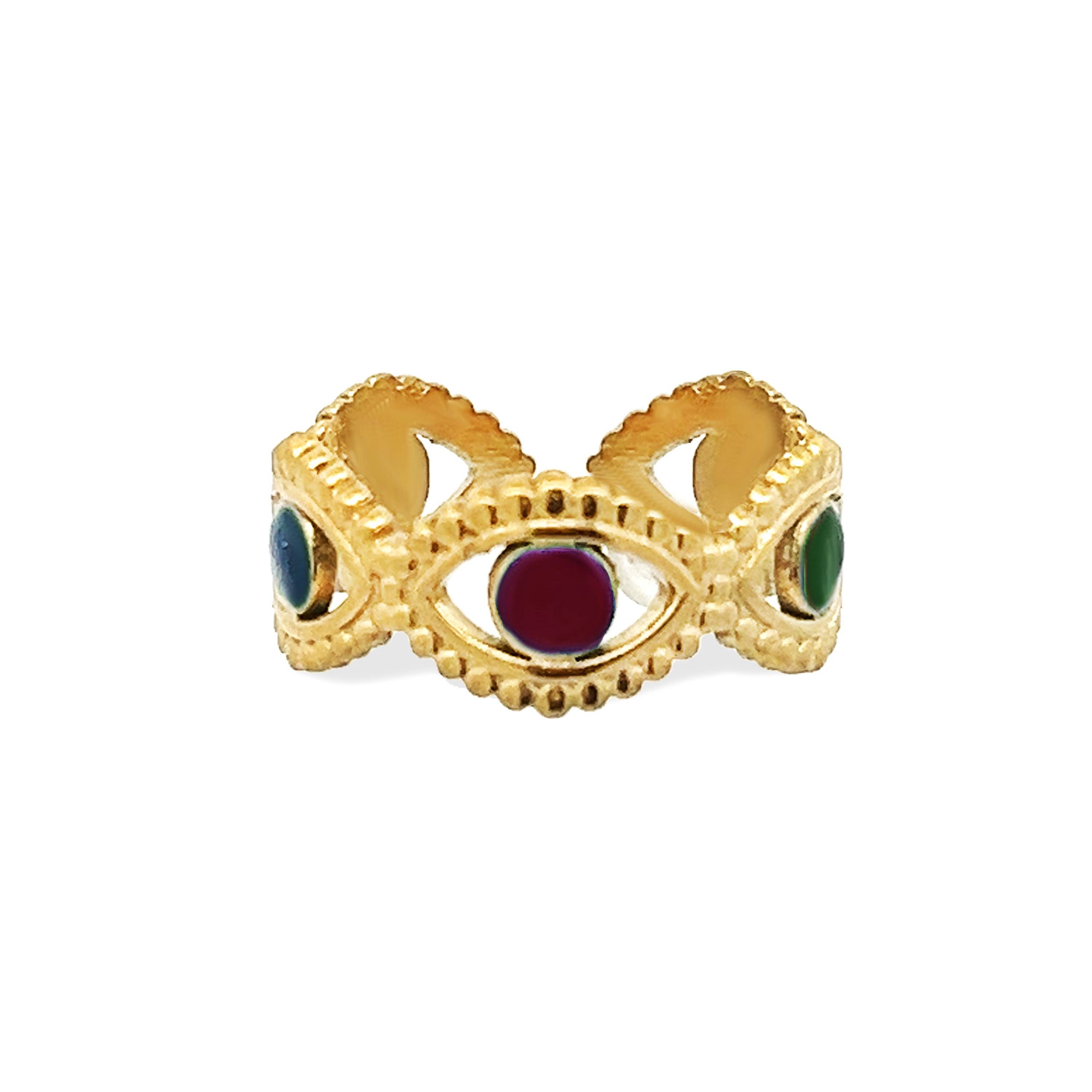 AMORINO SRL - Vente Bague avec plusieurs pierres - Bague en émail - NK2255D1522