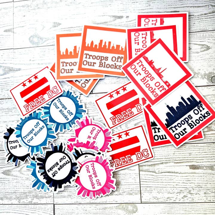 ShesSoCrafty Goods - Wholesale Sticker - DC Protest Art Weatherproof Vinyl Sticker5