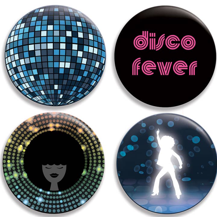 Pacote com 4 Botões Disco por atacado de Great North American Button Emporium