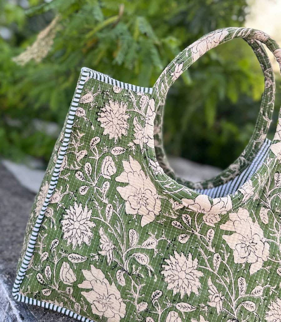 bhavnas boutique - Wholesale Tote Bag - Women's - Designer Indian Printed Cotton Bag Quilted Women's Handbags 1