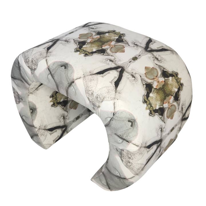 Windy O'Connor Art & Home - Wholesale Ottoman - Icicles Ottoman0