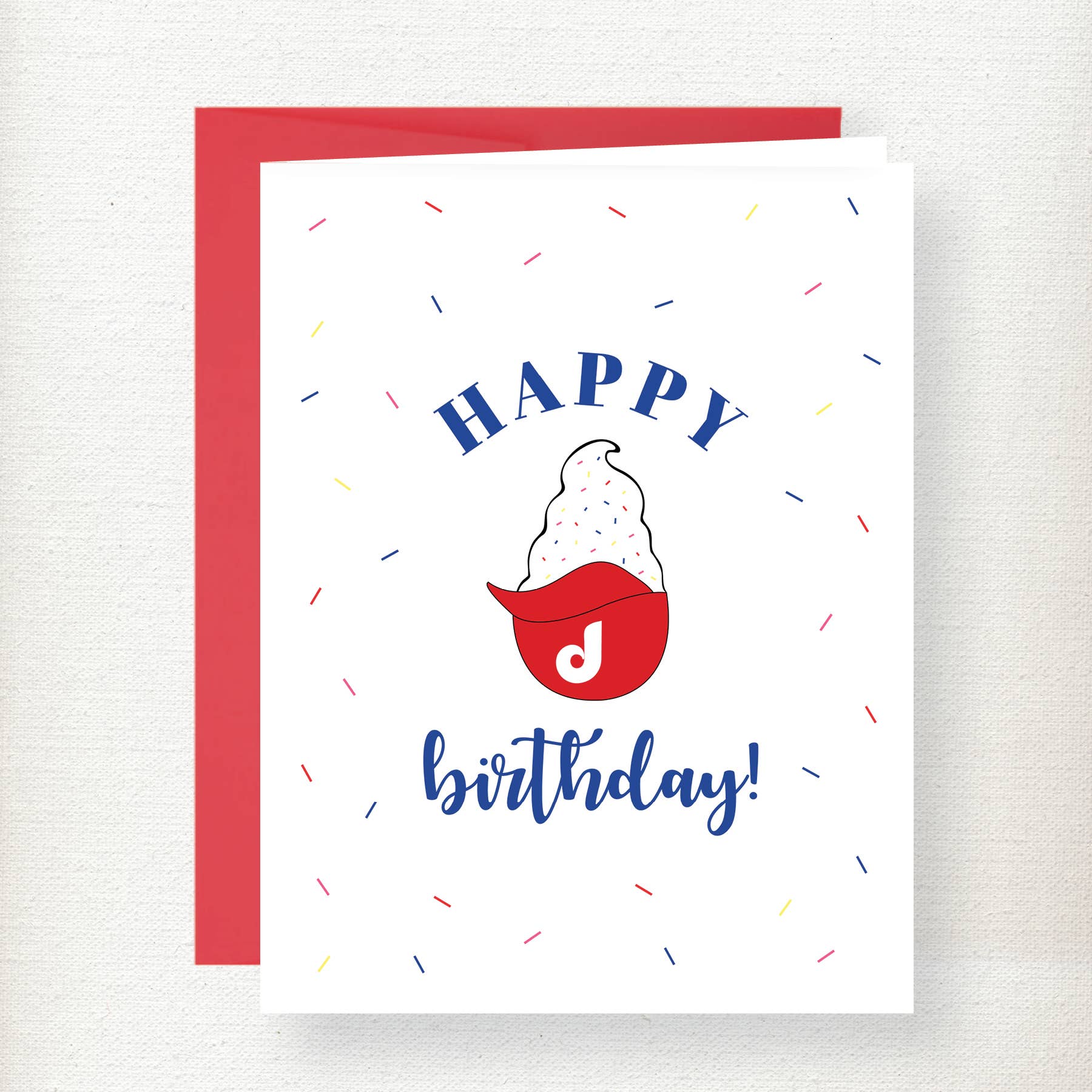 Kramer Drive - Wholesale Birthday Card - Philadelphia Phillies Ice Cream Birthday Greeting Card0