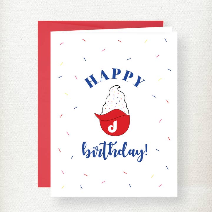 Philadelphia Phillies Ice Cream Birthday Greeting Card for wholesale by Kramer Drive