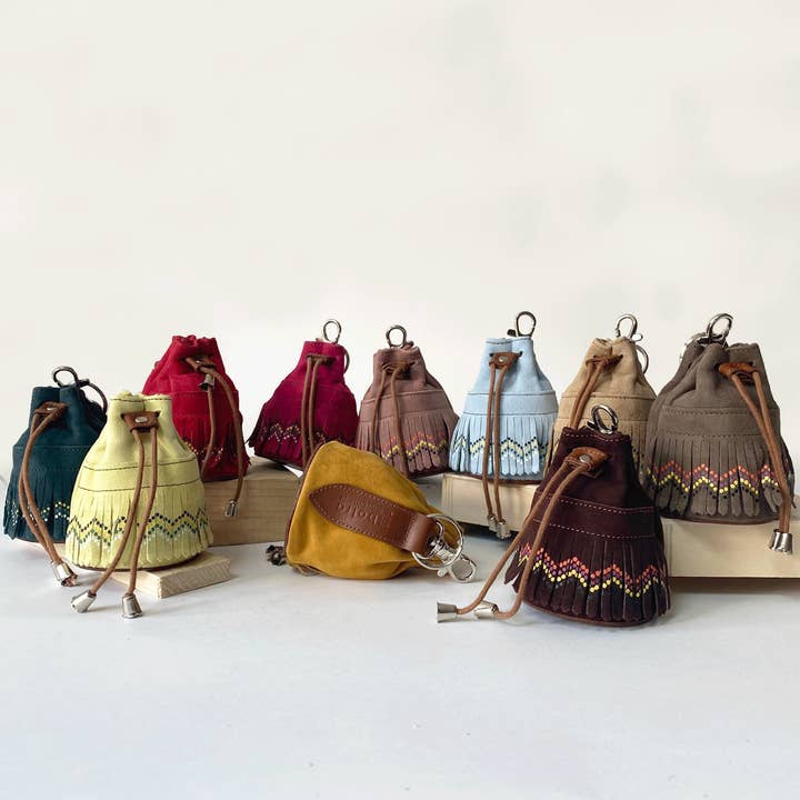 VALTICO - Vendita all'ingrosso Portamonete - Donna - Portafoglio Saco con frange da donna.