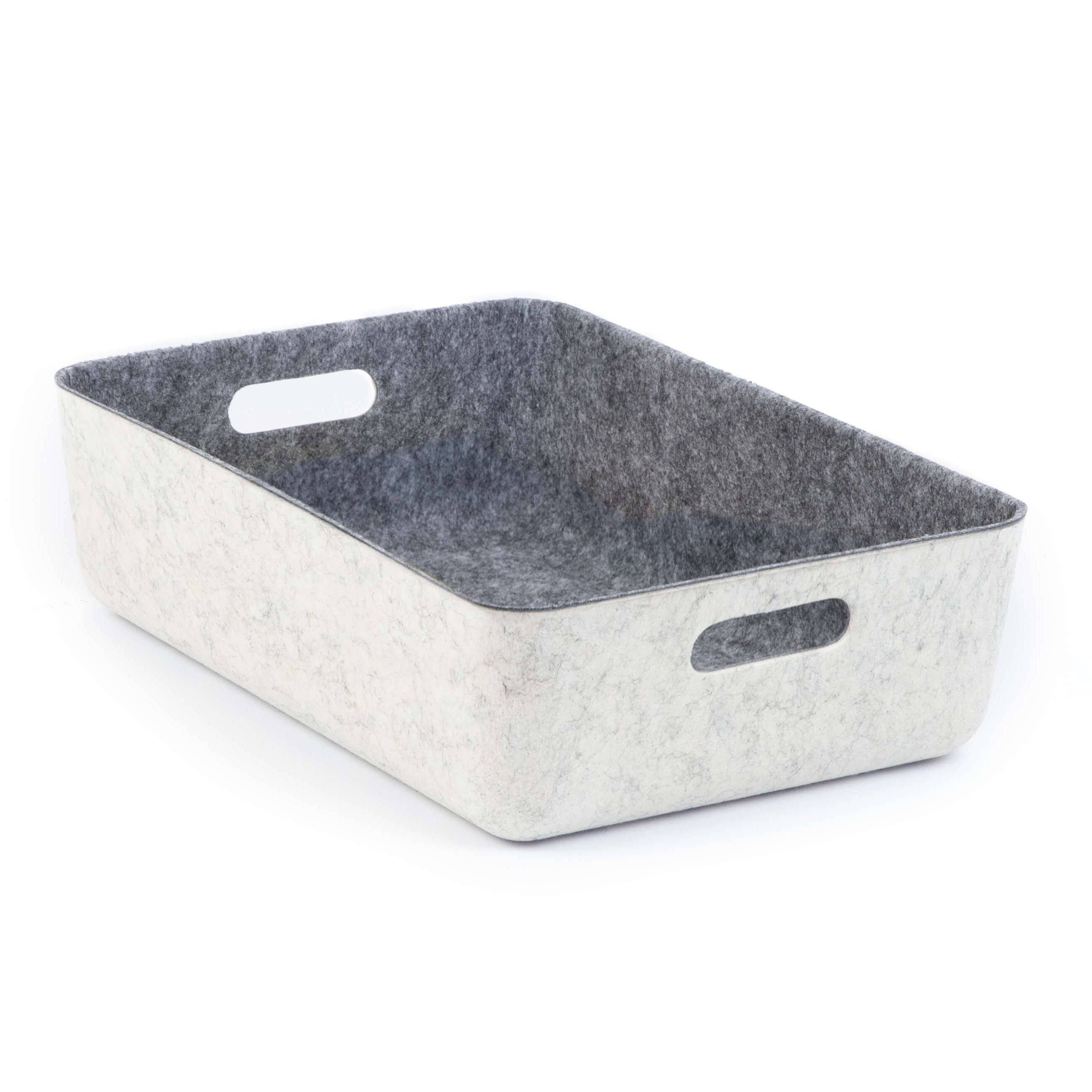 Three by Three Seattle - Wholesale Storage Bin - reSTAK recycled FELT storage medium short bin2