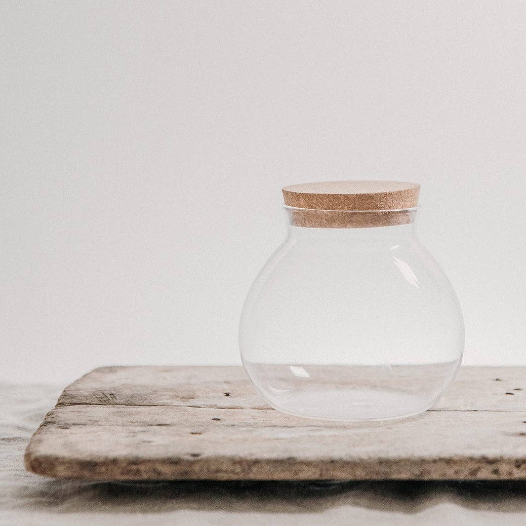 So At Nature - Wholesale Jar - Globe Glass Jar with Cork Lid and Wooden Scoop - Pallo Ske3