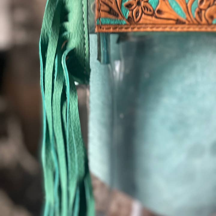 Broads Market - Wholesale Crossbody Bag - Women's - Tooled Fringe Stadium Clear Crossbody Bags