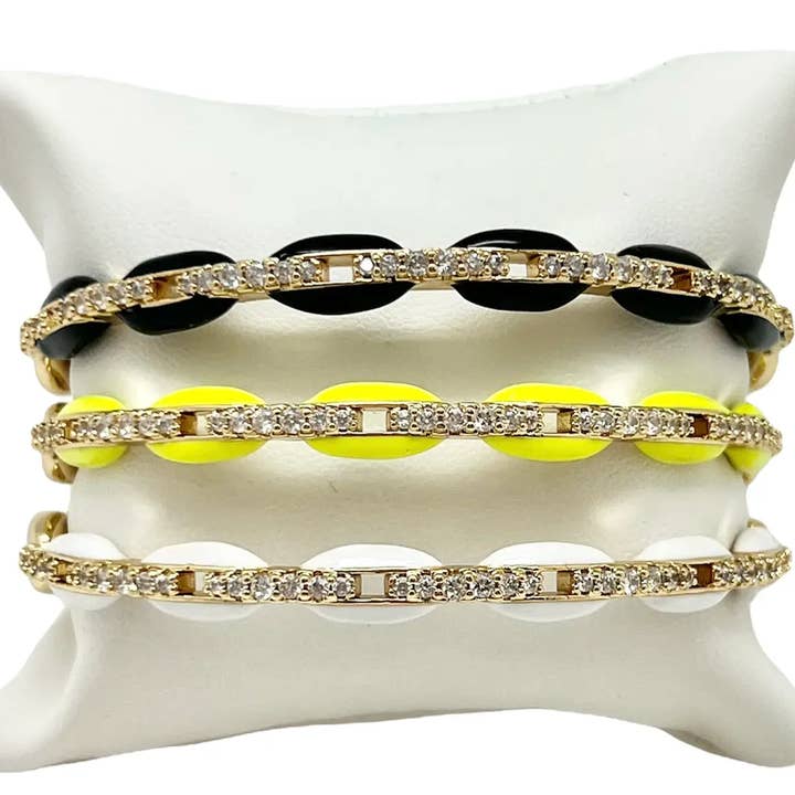 Color Link Cuff (A205) for wholesale by Strutt Jewelry