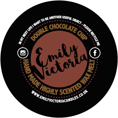 Double Chocolate Chip Wax Melt for wholesale by Emily Victoria Candles