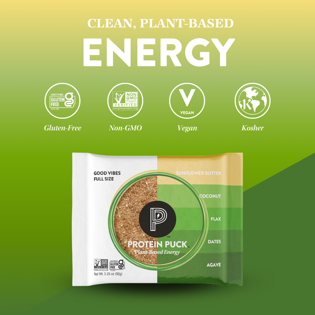 Protein Puck - Wholesale Snack Bar - Good Vibes (Coconut, Almond, Sunflower) (16 - 3.25oz Bars)5