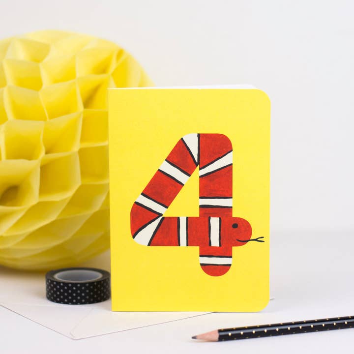 4 - Tarjeta de Número de Animal Serpiente para venta al por mayor de Love Poppet