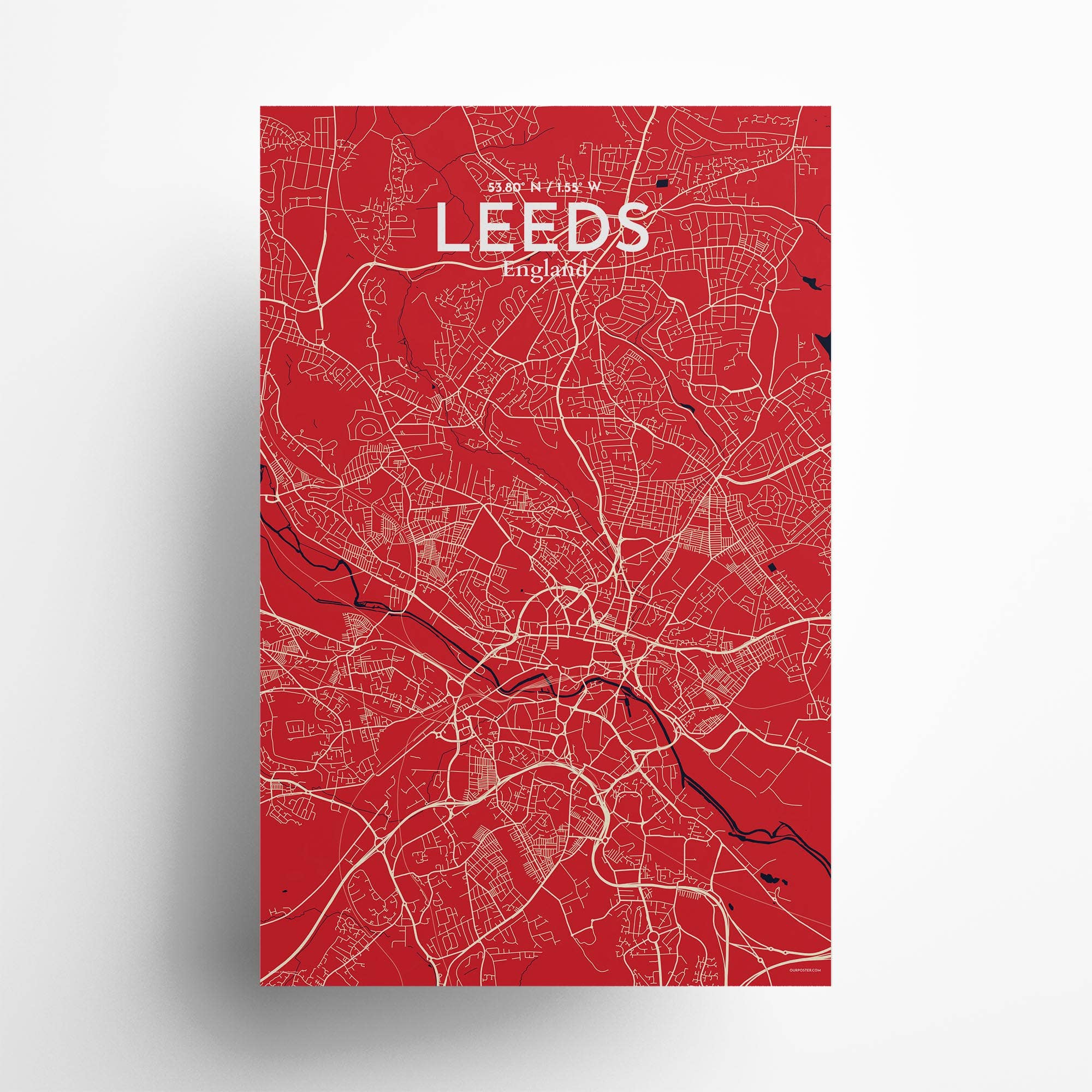 OurPoster.com – wholesale Poster – Leeds karta affisch132