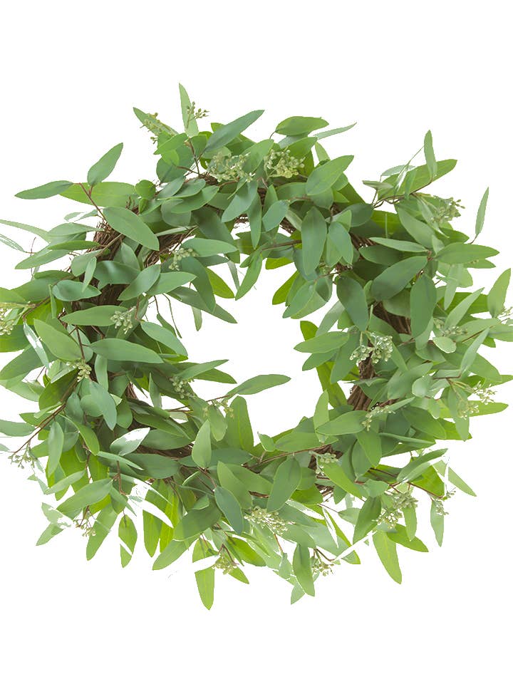 24" LONG LEAF EUCALYPTUS WREATH for wholesale by American Best