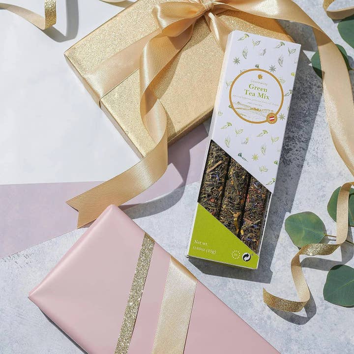 Think Distributors - Wholesale Loose Tea - Gourmanity Tea Sampler Gift Set Japanese Green Tea Mix 3 Flavors 0.88oz