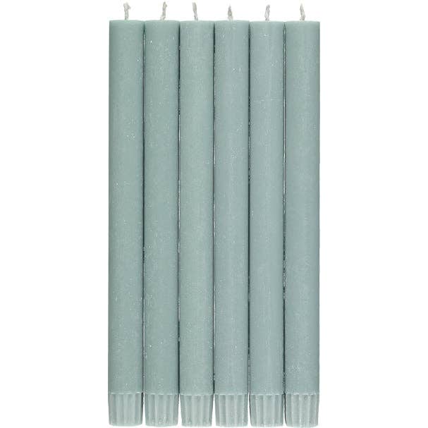 Opaline grønne økologiske middagslys, 6 stk. pr. pakke for engroshandel hos BRITISH COLOUR STANDARD - Europe