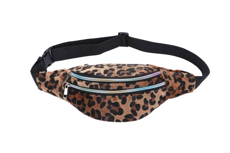 Nima Accessories Inc - Wholesale Belt Bag - Women's - Ladies Faux Leather Suede Animal Print Fanny Pack4